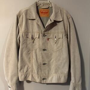 Levi's Men's Type 1 Iconic Taupe Corduroy Jacket size large